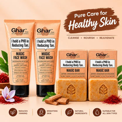 Ghar Magic Face Wash &amp; Soap Combo – 2 Face Wash + 2 Soaps